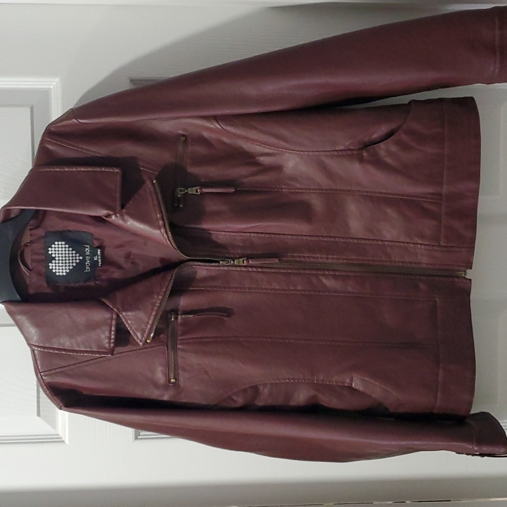 Faux soft leather jacket XL/L